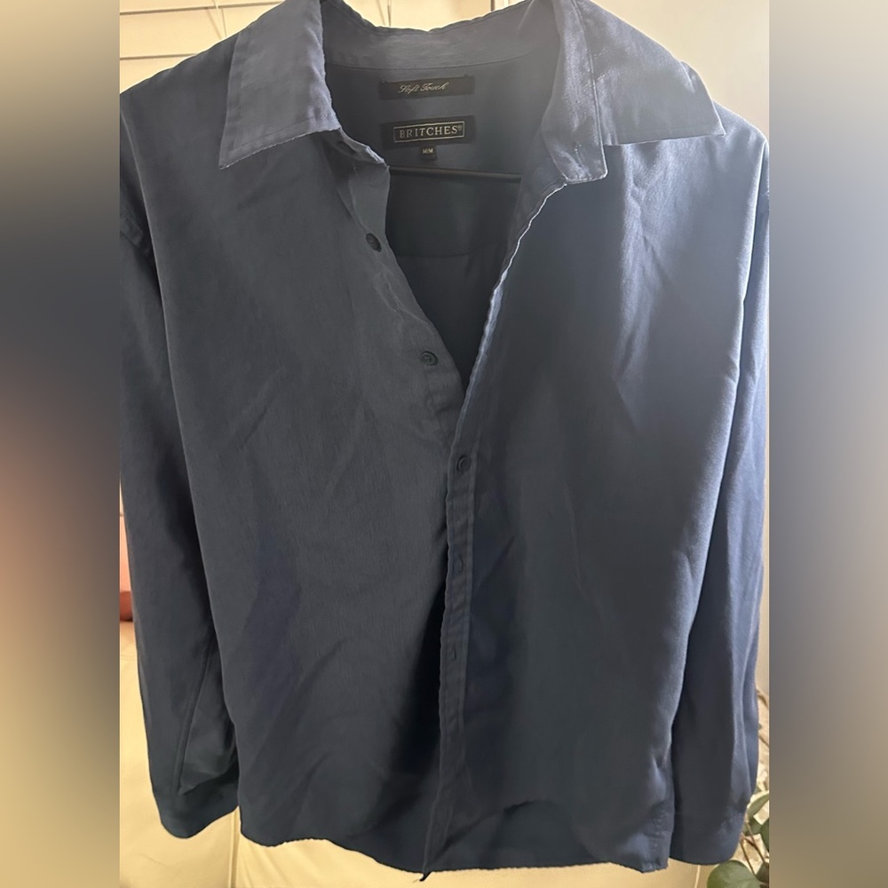 Blue Button-Up Shirt